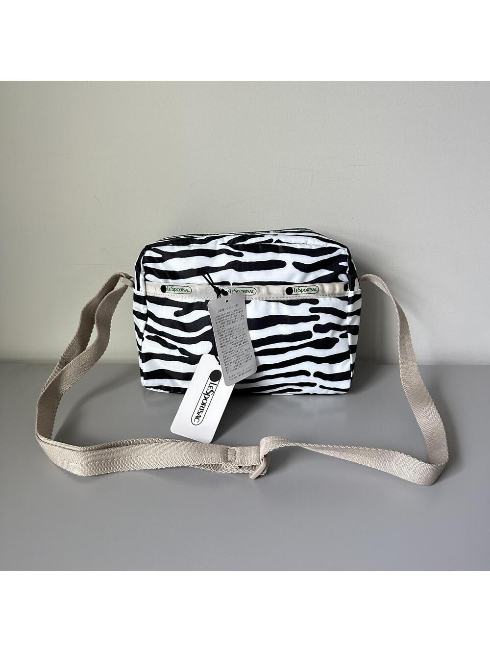 Lesportsac Zebra Print Daniella Crossbody NWT